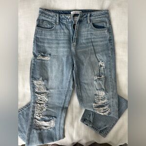 Encore Jeans Light Blue Distressed Denim